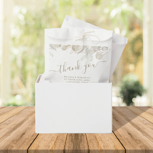 Sage Green Blätter Gastgeschenk Hochzeit Leckerei Geschenktütchen