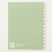 Sage Green Block Quote Large Planner Planer (Rückseite)