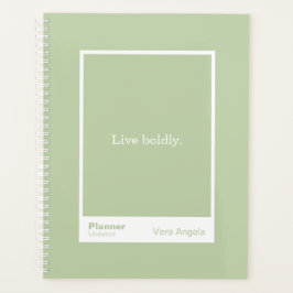 Sage Green Block Quote Large Planner Planer