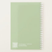 Sage Green Block Quote Small Planner Planer (Rückseite)