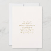 Sage Green Blume Babydusche Einladung (Rückseite)