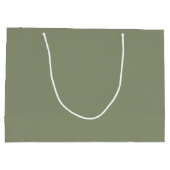 Sage Green Blume Boho Begrüßung Große Geschenktüte (Rückseite)