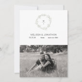 Sage Green Blume Boho Bride Save the Date (Vorderseite)