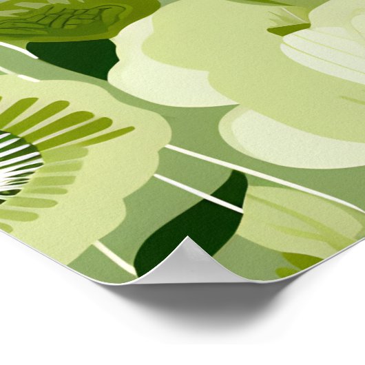 Sage Green Blume Poster (Ecke)