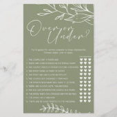 Sage Green Blume spielen unter Flyer (Vorne)