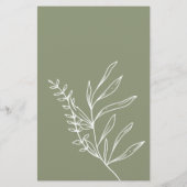 Sage Green Blume spielen unter Flyer (Hinten)