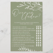 Sage Green Blume spielen unter Flyer (Vorne)