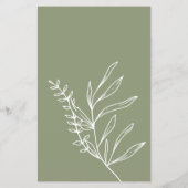 Sage Green Blume spielen unter Flyer (Hinten)