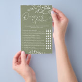 Sage Green Blume spielen unter Flyer (Handgriff)