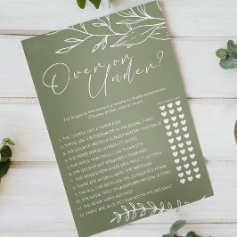 Sage Green Blume spielen unter Flyer