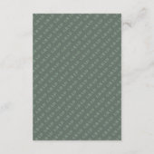 Sage Green Blush Pink Graduation QR Code Details Begleitkarte (Rückseite)