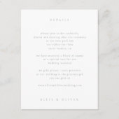 Sage Green Boho 1 Wedding Modern Begleitkarte (Vorderseite)
