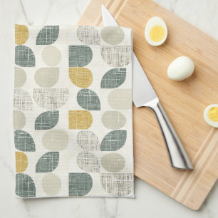 Sage Green Boho Abstrakt Geschirrtuch