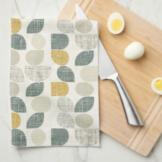 Sage Green Boho Abstrakt Geschirrtuch
