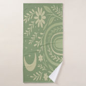 Sage Green Boho Badehandtuch (Badehandtuch)