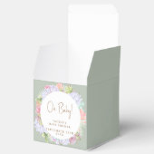 Sage Green Boho Cactus Desert Baby Shower Geschenkschachtel (Geöffnet)