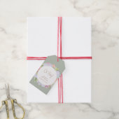 Sage Green Boho Cactus Desert Oh Baby Dusche Geschenkanhänger (Mit Garn)