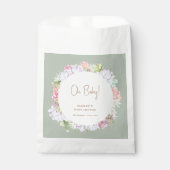 Sage Green Boho Cactus Desert Oh Baby Dusche Geschenktütchen (Vorderseite)