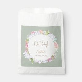 Sage Green Boho Cactus Desert Oh Baby Dusche Geschenktütchen