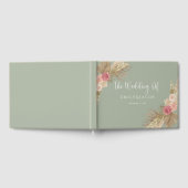 Sage Green Boho Floral Wedding Gästebuch (Voll)