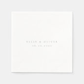 Sage Green Boho Hochzeit Moderner Cocktail Serviette (Vorderseite)