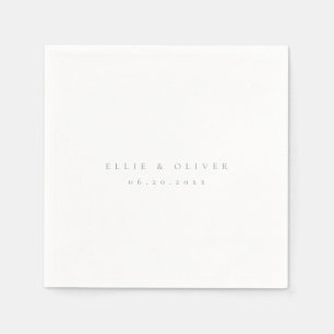 Sage Green Boho Hochzeit Moderner Cocktail Serviette