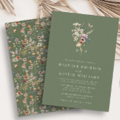 Sage Green Boho Hochzeitseinladung Einladung