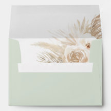 Sage Green Boho Pampas Grass Boy Baby Dusche