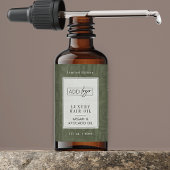 Sage Green Boho Pattern Logo 2OZ Dropper Bottle