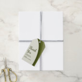 Sage Green Boho Rainbow Wedding Vielen Dank Geschenkanhänger (Mit Garn)