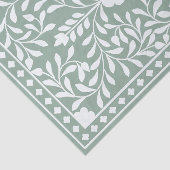 Sage Green Bone Inlay Decoupage Paper Seidenpapier (Ausschnitt)