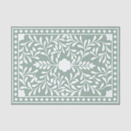 Sage Green Bone Inlay Decoupage Paper Seidenpapier