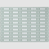 Sage Green Bone Inlay Dots Border Decoupage Paper Seidenpapier (Vorderseite)