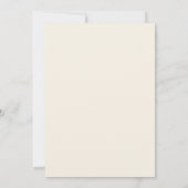 Sage Green Botanical Daisy Garden Wedding Save The Date (Rückseite)