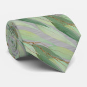 SAGE GREEN BOTANICAL EUCALYPTUS GRAU 2 KRAWATTE (Gerollt)