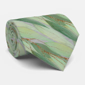 SAGE GREEN BOTANICAL EUCALYPTUS GRAU KRAWATTE (Gerollt)