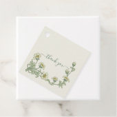 Sage Green Botanical Floral Wedding Thank You Geschenkanhänger (Beispiel)
