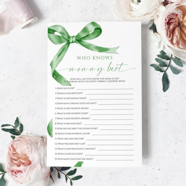 Sage Green Bow, der Mommy Best Game kennt (Von Creator hochgeladen)