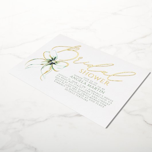 Sage Green Bow She's Tying The Knot Bridal Shower Folieneinladung (Gedreht)