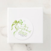 Sage Green Bow Sie bindet das Brautparty des Knote Geschenkanhänger (Beispiel)