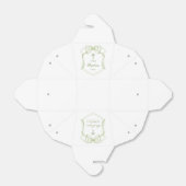 Sage Green Bow Wappen Taufe raus Geschenkschachtel (Ungefaltet)