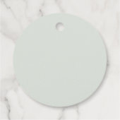 Sage Green Bow Watercolor Bridal Shower Thank You  Geschenkanhänger (Rückseite)