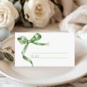 Sage Green Bow Wedding Platzkarte
