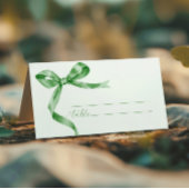 Sage Green Bow Wedding Platzkarte