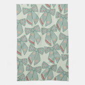 Sage Green Bows Geschirrtuch (Vertikal)