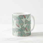 Sage Green Bows Kaffeetasse (VorderseiteRechts)