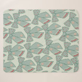 Sage Green Bows Sherpadecke (Vorderseite (Horizontal))