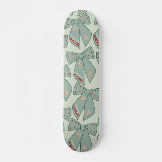 Sage Green Bows Skateboard (Vorne)