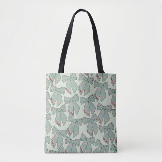 Sage Green Bows Tasche (Vorderseite)