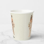 Sage Green Bridesmaids Brautparty Pappbecher (Links)